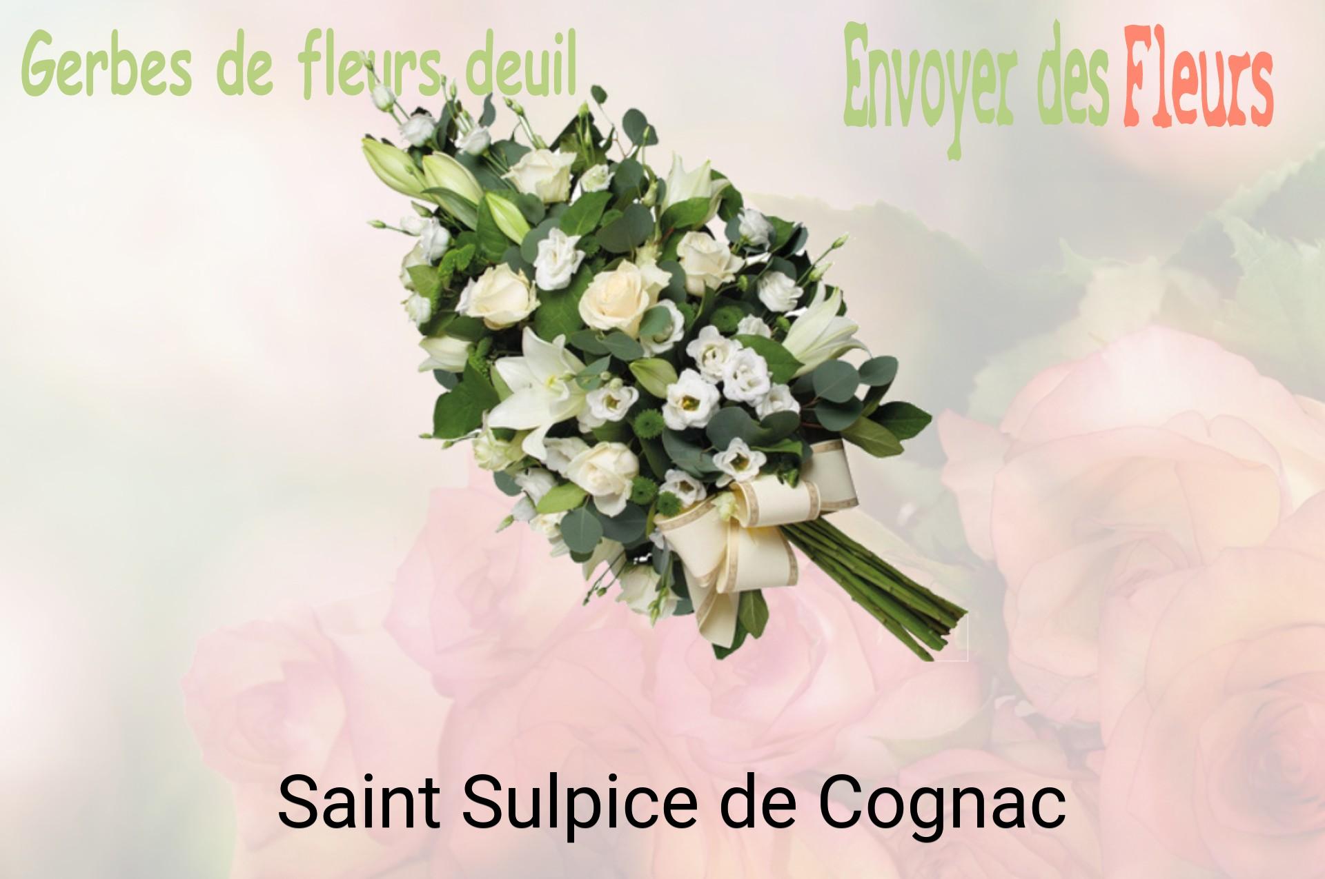 Gerbe de fleurs de deuil livrée à Saint-Sulpice-de-Cognac